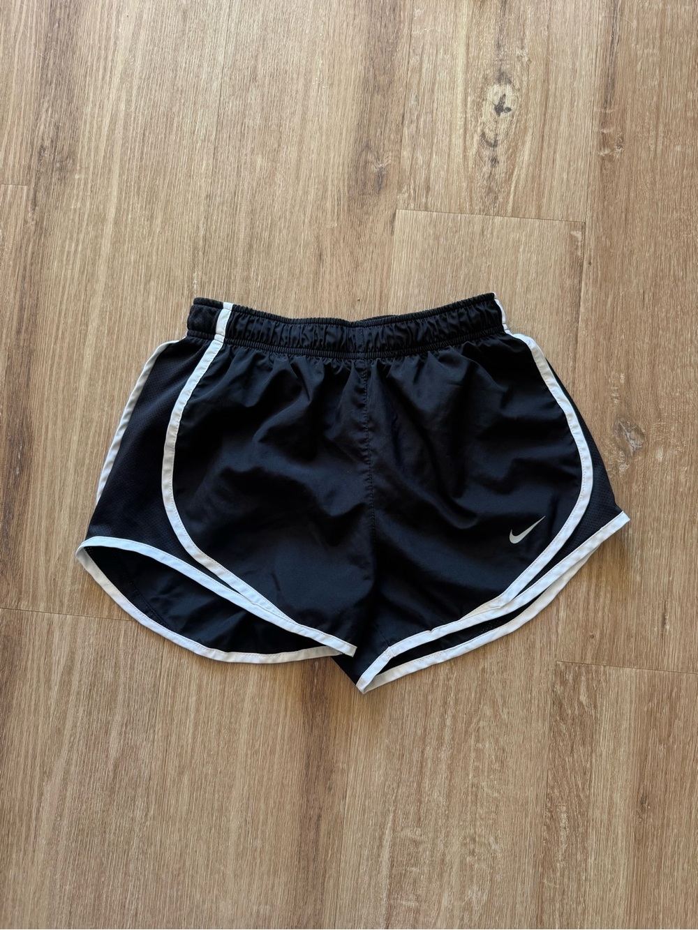 Nike Black Athletic Shorts with White Trim